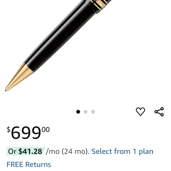 Pair of Montblanc 18k Gold Rollerball/Pencil Instruments, Leather & Wood Boxes - Picture 7 of 7